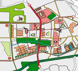 Structuurschets van een herstructureringswijk als onderlegger voor maatschappelijk planontwikkeling