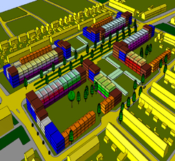 3D-model programma- en volumestudie